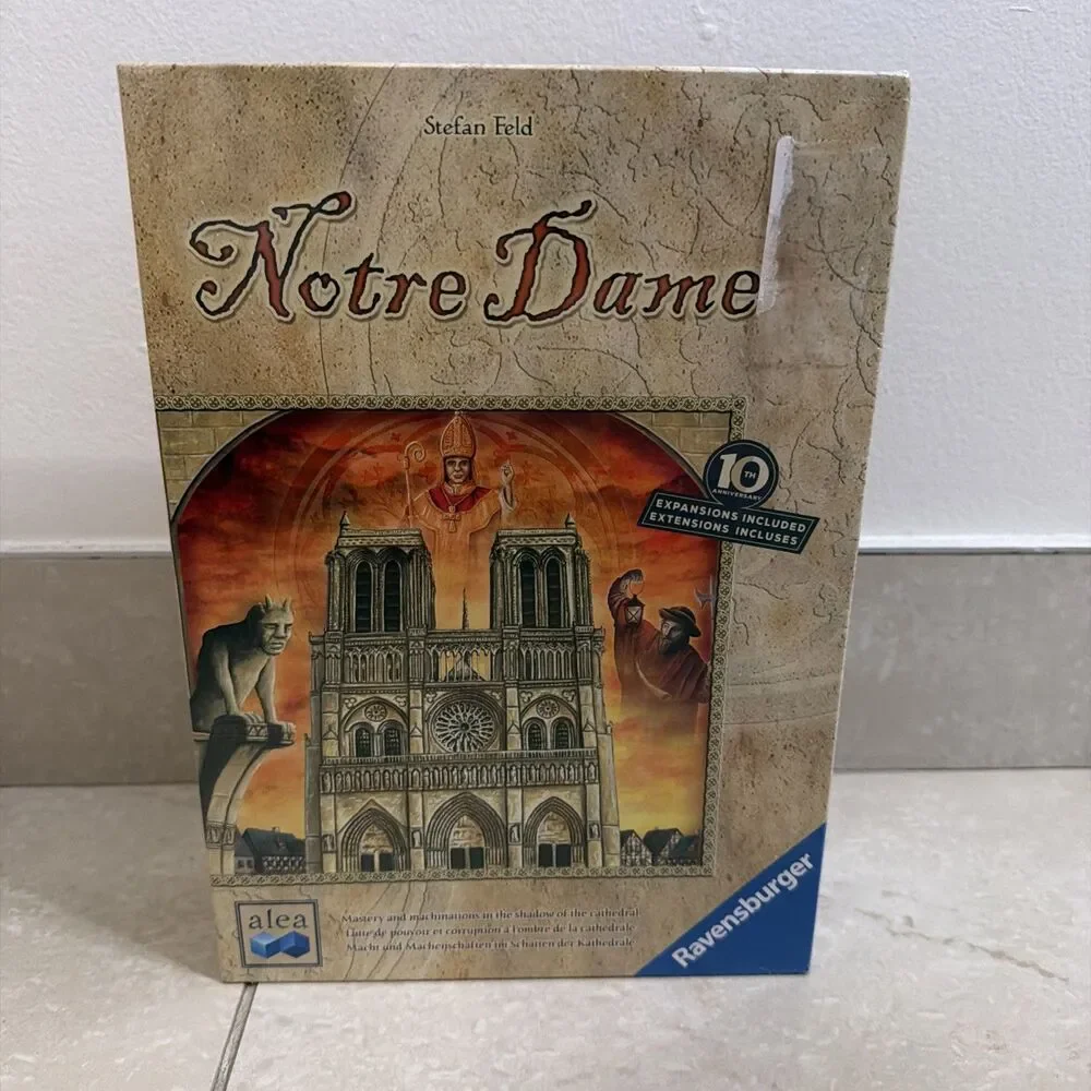 Notre Dame 10th Anniversary Edition Stefan Feld 2017 Board Game Alea Sealed New